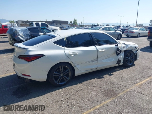 2024 Acura Integra Technology with VIN 19UDE4H65RA005514, listed as a IAAI auction lot 42375143 with 65,384 mi miles and . Bid and sale history available at DreamBid. Image 4.