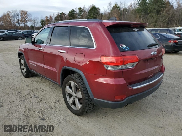 2014 Jeep Grand Cherokee Limited with VIN 1C4RJEBT7EC147432, listed as a Copart auction lot 83339654 with 145,017 mi miles and Salvage Title. Bid and sale history available at DreamBid. Image 2.