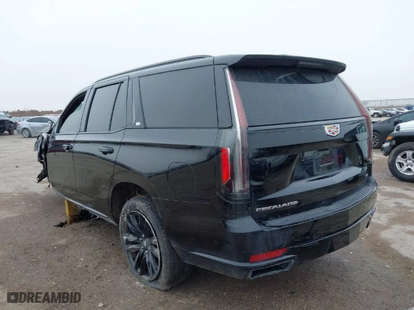 2024 Cadillac Escalade Sport with VIN 1GYS4FKL7RR140704, listed as a IAAI auction lot 41506782 with 16,646 mi miles. Bid and sale history available at carsss.com. Image 3.