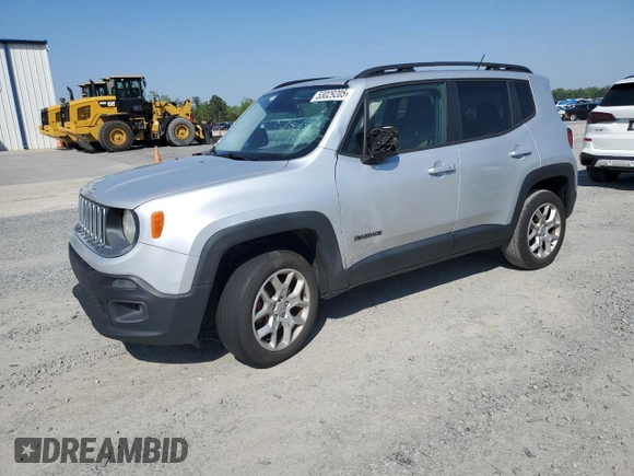 2017 Jeep Renegade Latitude with VIN ZACCJABB7HPE91641, listed as a Copart auction lot 53029205 with 210,002 mi miles and Salvage title. Bid and sale history available at DreamBid. Image 1.