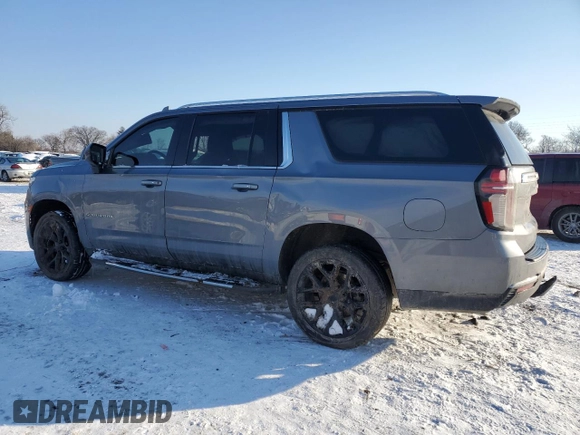 2021 Chevrolet Suburban LT z VIN 1GNSCCKD4MR260637, wystawiony jako Copart lot #41653615 z przebiegiem 94 807 mil mil oraz Szkoda całkowita • Salvage title. Historia ofert i sprzedaży dostępna na DreamBid. Obrazek 2.