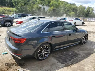 2018 Audi S4 Prestige with VIN WAUC4AF46JA001485, listed as a Copart auction lot 68178603 with 38,726 mi miles. Bid and sale history available at carsss.com. Image 3.