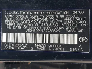 2008 Toyota Prius z VIN JTDKB20U187780823, wystawiony jako IAAI lot #42288104 z przebiegiem Nie podano mil oraz . Historia ofert i sprzedaży dostępna na DreamBid. Obrazek 9.