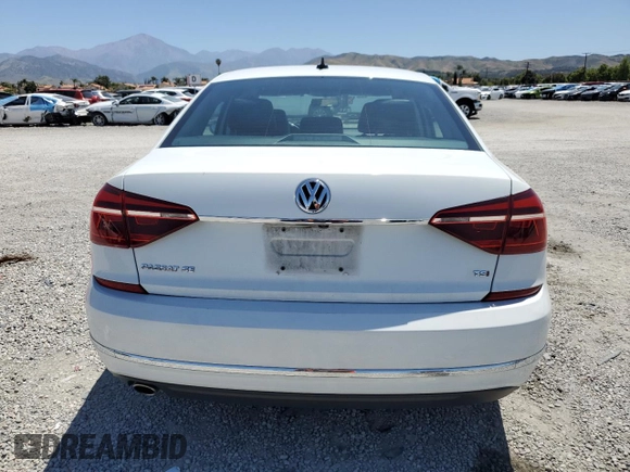2017 Volkswagen Passat SE with VIN 1VWBT7A30HC013663, listed as a Copart auction lot 58043215 with 76,708 mi miles and Salvage title. Bid and sale history available at DreamBid. Image 6.