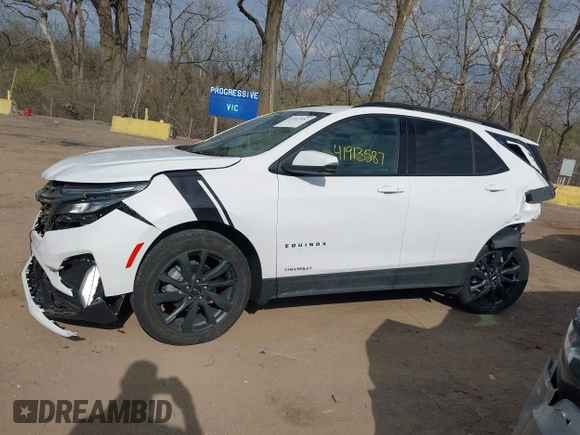 2023 Chevrolet Equinox RS z VIN 3GNAXMEG7PL203601, wystawiony jako IAAI lot #41913587 z przebiegiem 12 837 mil mil oraz . Historia ofert i sprzedaży dostępna na DreamBid. Obrazek 15.