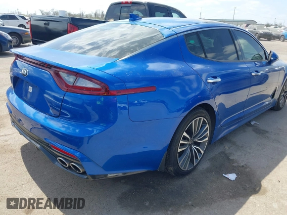 2018 Kia Stinger Premium with VIN KNAE25LA4J6014030, listed as a IAAI auction lot 41779050 with 151,471 mi miles. Bid and sale history available at carsss.com. Image 4.