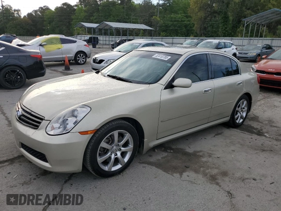 2006 Infiniti G35 with VIN JNKCV51E46M506744, listed as a Copart auction lot 52410785 with 223,255 mi miles and Salvage Title. Bid and sale history available at DreamBid. Image 1.