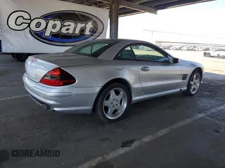 2004 Mercedes-Benz SL 55/63 AMG with VIN WDBSK74F34F069986, listed as a Copart auction lot 62037125 with Not provided miles and Clean title. Bid and sale history available at DreamBid. Image 3.