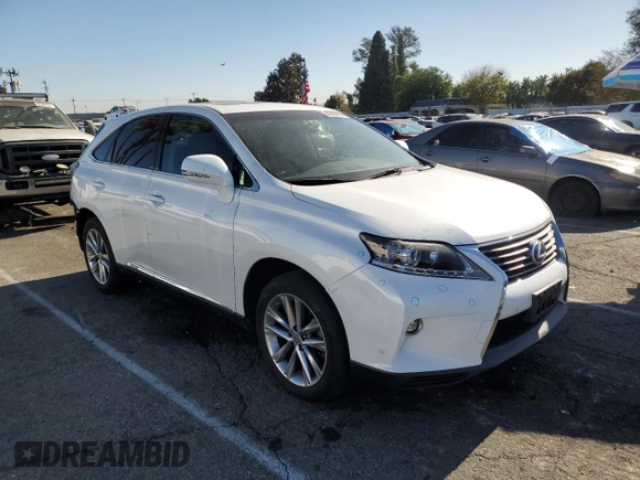 2015 Lexus RX 450h with VIN 2T2ZB1BAXFC003138, listed as a Copart auction lot 84299114 with 105,663 mi miles and Salvage Title. Bid and sale history available at DreamBid. Image 4.