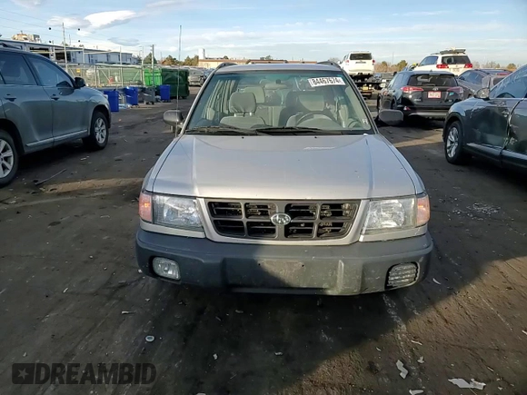 1999 Subaru Forester L with VIN JF1SF6355XG739180, listed as a Copart auction lot 84467674 with 127,591 mi miles and Salvage Title. Bid and sale history available at carsss.com. Image 10.