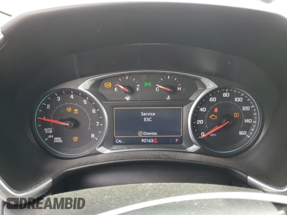 2019 Chevrolet Equinox Premier with VIN 2GNAXPEX8K6276748, listed as a Copart auction lot 52823745 with 90,163 mi miles and Salvage title. Bid and sale history available at DreamBid. Image 9.