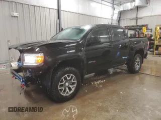 2021 GMC Canyon 4WD AT4 w/Cloth with VIN 1GTG6FEN0M1106579, listed as a Copart auction lot 81330184 with 29,630 mi miles and Salvage Title. Bid and sale history available at carsss.com. Image 1.