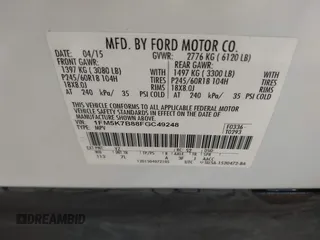 2015 Ford Explorer с VIN 1FM5K7B88FGC49248, выставлен на аукционе IAAI как лот 42276893 с пробегом 133 056 миль миль и . История ставок и продаж доступна на DreamBid. Изображение 9.