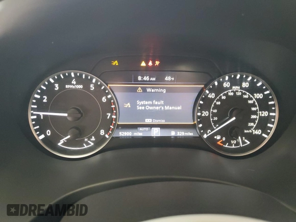 2022 Nissan Armada SL with VIN JN8AY2BB8N9815142, listed as a Copart auction lot 42256715 with 52,900 mi miles and Salvage Title. Bid and sale history available at carsss.com. Image 9.