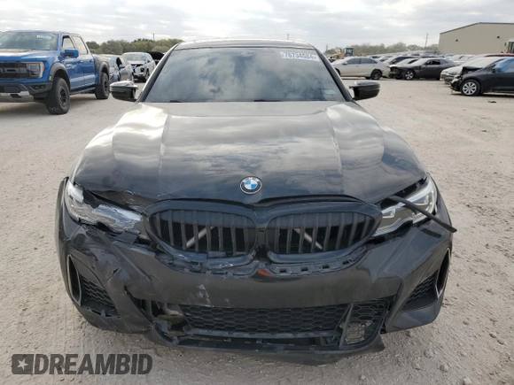 2020 BMW 3 Series M340i with VIN 3MW5U7J08L8B27832, listed as a Copart auction lot 76734584 with 0 mi miles and Salvage Title. Bid and sale history available at carsss.com. Image 5.