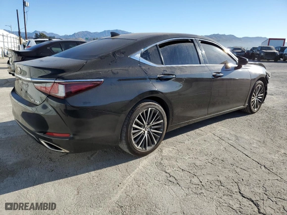 2023 Lexus ES with VIN 58ADZ1B17PU145028, listed as a Copart auction lot 87028964 with 21498 miles and Salvage Title. Bid and sale history available at carsss.com. Image 3.