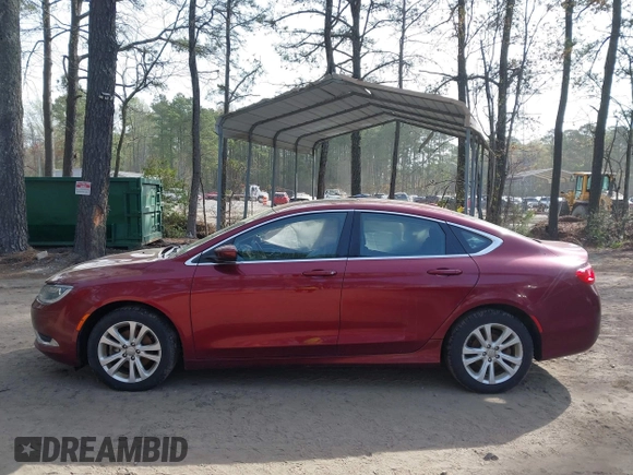 2015 Chrysler 200 Limited with VIN 1C3CCCAB6FN741128, listed as a IAAI auction lot 41933248 with 205,253 mi miles. Bid and sale history available at carsss.com. Image 14.