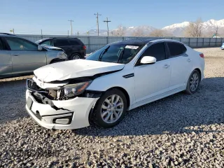 2015 Kia Optima EX with VIN 5XXGN4A76FG427869, listed as a Copart auction lot 47216675 with 159,614 mi miles and Salvage Title. Bid and sale history available at carsss.com. Image 1.
