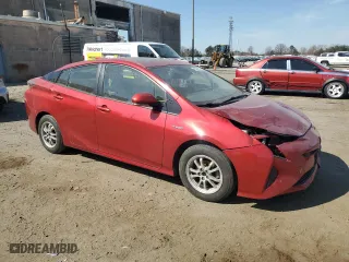 2017 Toyota Prius Two with VIN JTDKARFUXH3541197, listed as a Copart auction lot 48053355 with 128,375 mi miles and Salvage Title. Bid and sale history available at carsss.com. Image 4.