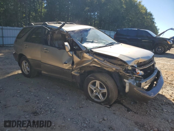 2003 Lexus RX 300 with VIN JTJGF10U430155240, listed as a Copart auction lot 76406564 with 0 mi miles and Salvage Title. Bid and sale history available at carsss.com. Image 4.