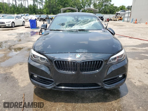 2021 BMW 2 Series 230i with VIN WBA2J1C04M7H22835, listed as a Copart auction lot 58811085 with 28,765 mi miles and Salvage title. Bid and sale history available at DreamBid. Image 5.