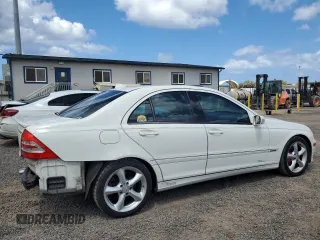 2004 Mercedes-Benz C 230 Kompressor with VIN WDBRF40J04F548247, listed as a Copart auction lot 58189555 with 80,351 mi miles and Salvage title. Bid and sale history available at DreamBid. Image 3.