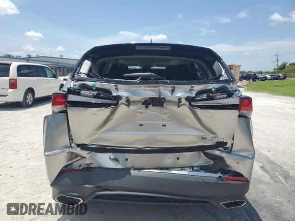 2021 Lexus NX 300 with VIN JTJGARBZ4M2180456, listed as a Copart auction lot 59181055 with 45,456 mi miles and Salvage title. Bid and sale history available at DreamBid. Image 6.