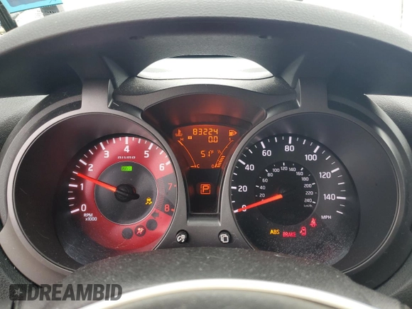 2013 Nissan Juke Nismo z VIN JN8AF5MV2DT221520, wystawiony jako Copart lot #55310605 z przebiegiem 83 224 mil mil oraz Szkoda całkowita • Salvage title. Historia ofert i sprzedaży dostępna na DreamBid. Obrazek 9.