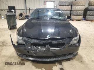 2010 BMW 6 Series 650i with VIN WBAEA5C53ACV92966, listed as a Copart auction lot 43956365 with 215,805 mi miles and Salvage Title. Bid and sale history available at carsss.com. Image 5.