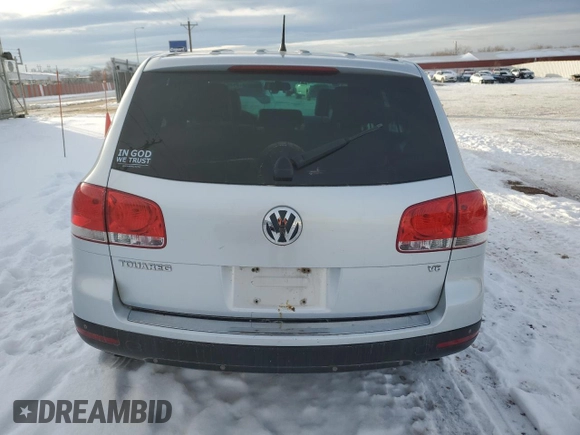 2007 Volkswagen Touareg V6 with VIN WVGZE77L57D000382, listed as a Copart auction lot 41463895 with 140,961 mi miles and Salvage Title. Bid and sale history available at DreamBid. Image 6.