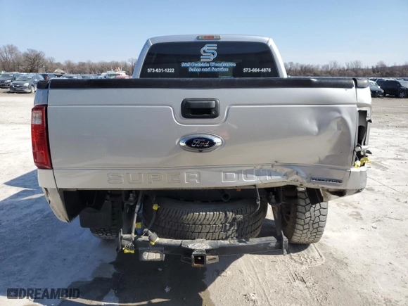 2015 Ford Super Duty F-250 SRW Lariat with VIN 1FT7W2B6XFEC76093, listed as a Copart auction lot 46073755 with 112,137 mi miles and Salvage Title. Bid and sale history available at carsss.com. Image 6.