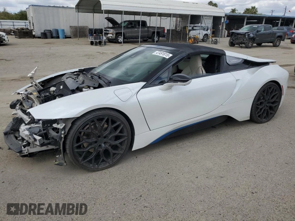 2019 BMW i8 z VIN WBY2Z6C51KVB82985, wystawiony jako Copart lot #47491815 z przebiegiem 74 489 mil mil oraz Szkoda całkowita • Salvage title. Historia ofert i sprzedaży dostępna na DreamBid. Obrazek 1.