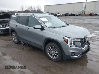 2023 GMC Terrain SLT with VIN 3GKALVEG0PL136001, listed as a IAAI auction lot 41799921 with 76,933 mi miles and . Bid and sale history available at carsss.com. Image 1.