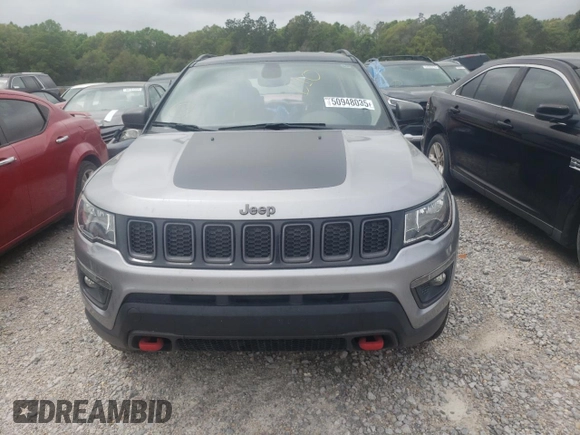 2020 Jeep Compass Trailhawk with VIN 3C4NJDDB6LT195731, listed as a Copart auction lot 50948035 with 80,195 mi miles and Salvage title. Bid and sale history available at DreamBid. Image 5.