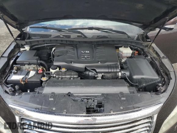 2011 Infiniti QX56 7-passenger with VIN JN8AZ2NE0B9004627, listed as a Copart auction lot 57355615 with 242,036 mi miles and Clean title. Bid and sale history available at DreamBid. Image 12.