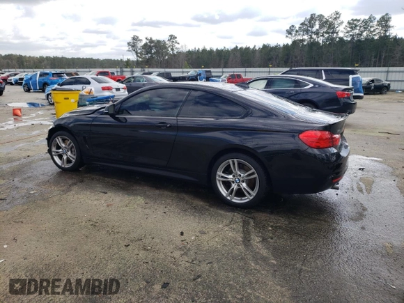 2015 BMW 4 Series 435i xDrive with VIN WBA3R5C57FK371612, listed as a Copart auction lot 49127135 with 75,823 mi miles and Salvage title. Bid and sale history available at DreamBid. Image 2.
