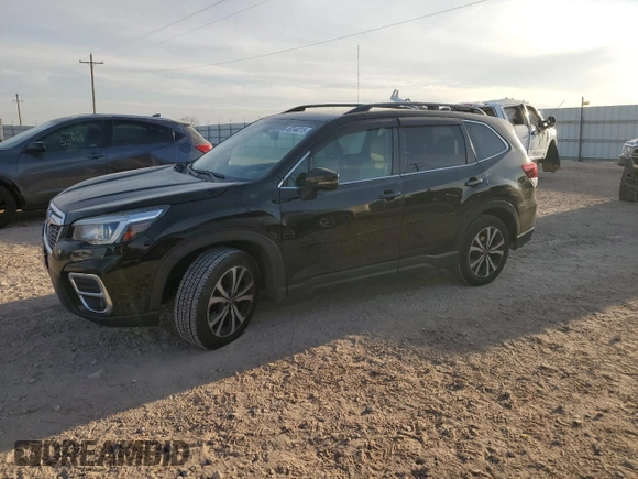 2019 Subaru Forester Limited with VIN JF2SKAUC2KH432494, listed as a Copart auction lot 46244015 with 112,161 mi miles and Salvage Title. Bid and sale history available at carsss.com. Image 1.