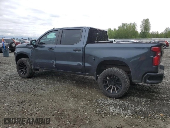 2021 Chevrolet Silverado 1500 Custom Trail Boss with VIN 1GCPYCEF7MZ283388, listed as a Copart auction lot 54305835 with 40,756 mi miles and Salvage Title. Bid and sale history available at DreamBid. Image 2.