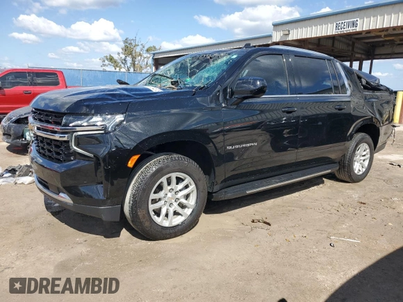 2023 Chevrolet Suburban LS with VIN 1GNSCBKD3PR514241, listed as a Copart auction lot 77243784 with 47,622 mi miles and Non Repairable. Bid and sale history available at DreamBid. Image 1.