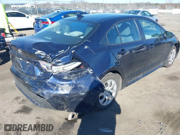 2022 Toyota Corolla LE with VIN 5YFEPMAEXNP312441, listed as a IAAI auction lot 41856254 with 16,082 mi miles and . Bid and sale history available at carsss.com. Image 4.