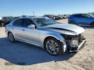 2015 Lexus LS 460 with VIN JTHBL5EFXF5133806, listed as a Copart auction lot 81493074 with 158,601 mi miles and Salvage title. Bid and sale history available at DreamBid. Image 4.