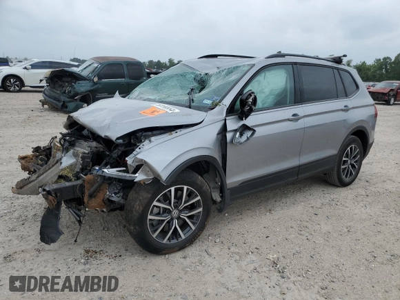 2021 Volkswagen Tiguan S with VIN 3VV1B7AX5MM011292, listed as a Copart auction lot 50190854 with Not provided miles and Salvage title. Bid and sale history available at DreamBid. Image 1.