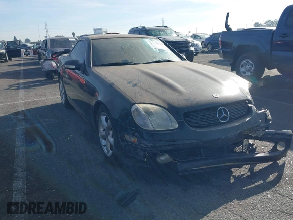 2003 Mercedes-Benz SLK 320 with VIN WDBKK65FX3F283784, listed as a IAAI auction lot 41152256 with 147,594 mi miles and . Bid and sale history available at DreamBid. Image 1.