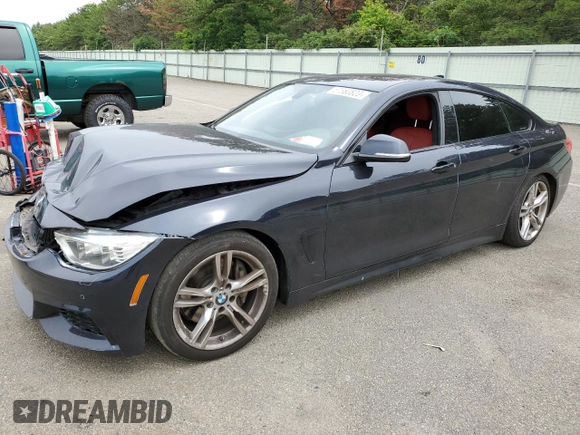 2015 BMW 4 Series 435i xDrive z VIN WBA4B3C57FD669983, wystawiony jako Copart lot #57360823 z przebiegiem 56 215 mil mil oraz . Historia ofert i sprzedaży dostępna na DreamBid. Obrazek 1.