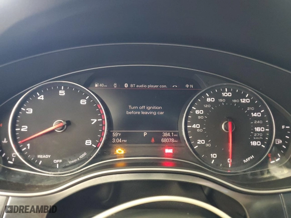 2018 Audi A7 Prestige with VIN WAU23AFC9JN095554, listed as a Copart auction lot 47802585 with 68,078 mi miles and Salvage Title. Bid and sale history available at carsss.com. Image 9.