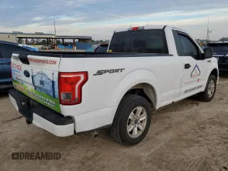 2017 Ford F-150 XL with VIN 1FTMF1C86HKD51728, listed as a Copart auction lot 77807634 with Not Provided miles and Salvage Title. Bid and sale history available at carsss.com. Image 3.