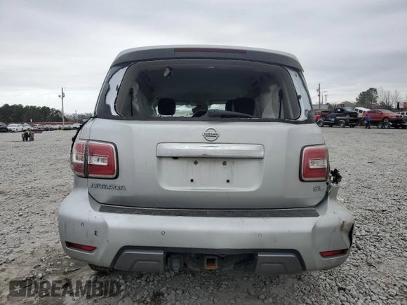 2020 Nissan Armada SL with VIN JN8AY2NDXL9108859, listed as a Copart auction lot 43950305 with 0 mi miles and Salvage Title. Bid and sale history available at carsss.com. Image 6.