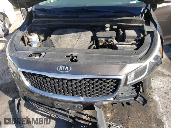 2016 Kia Sedona LX with VIN KNDMB5C16G6165913, listed as a Copart auction lot 73969764 with 163,481 mi miles and Salvage Title. Bid and sale history available at carsss.com. Image 11.