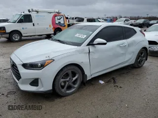 2019 Hyundai Veloster 2.0 with VIN KMHTG6AF4KU008804, listed as a Copart auction lot 47407425 with 135,729 mi miles and Salvage Title. Bid and sale history available at carsss.com. Image 1.