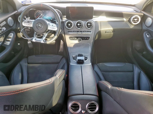 2019 Mercedes-Benz C 43 AMG with VIN 55SWF6EB7KU292836, listed as a Copart auction lot 62105695 with 128,539 mi miles and Clean title. Bid and sale history available at DreamBid. Image 8.